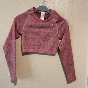 Gymshark Long Sleeve Crop Top Size Medium‎